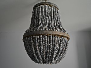 handmade beaded chandelier