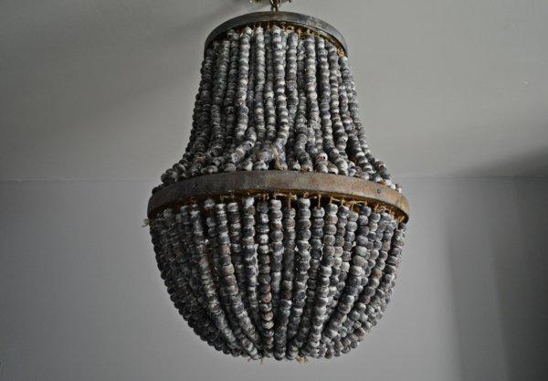 handmade beaded chandelier