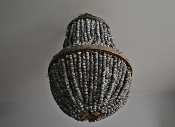 handmade beaded chandelier